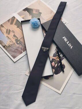 Prada Black Tie Box Included (Unisex)🎁